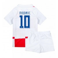 Kroatien Luka Modric #10 Hjemme Trøje Børn EM 2024 Kortærmet (+ Korte bukser)